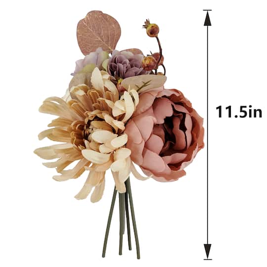 11.5" Pink Peony & Rose Mix Bouquet by Ashland®